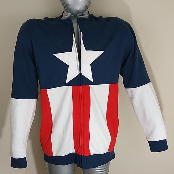 💫🇺🇸Marvel Captain America Zip Up Hoodie - Picture 6 of 8